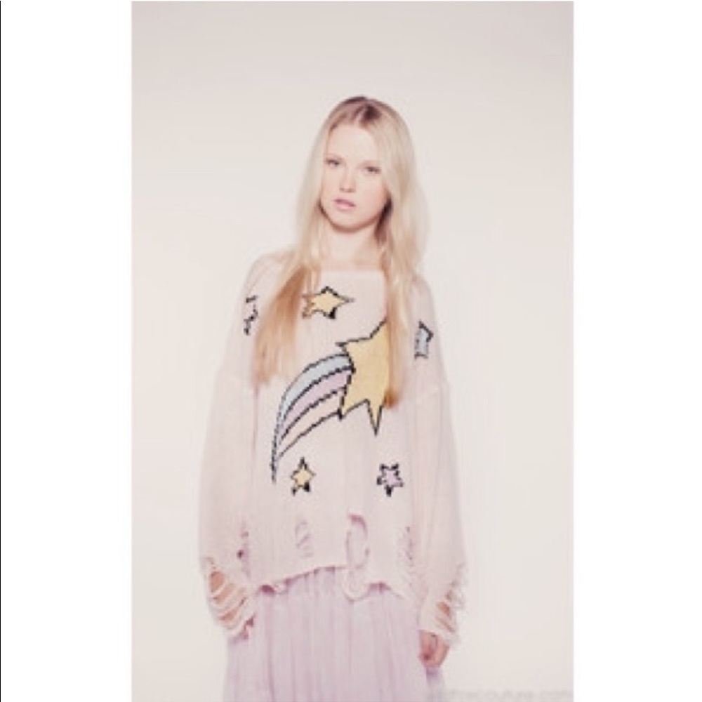 Wildfox shooting star Lennon sweater 💫